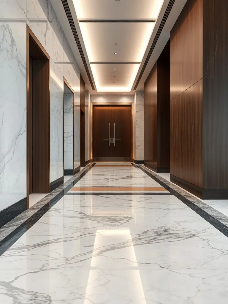 Close-up high quality photo of professional office flooring